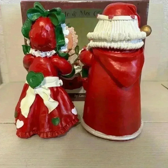 Vintage 1998 Kirkland 10” Table Top Mr & Mrs Santa Claus In Original Box - Picture 8 of 9